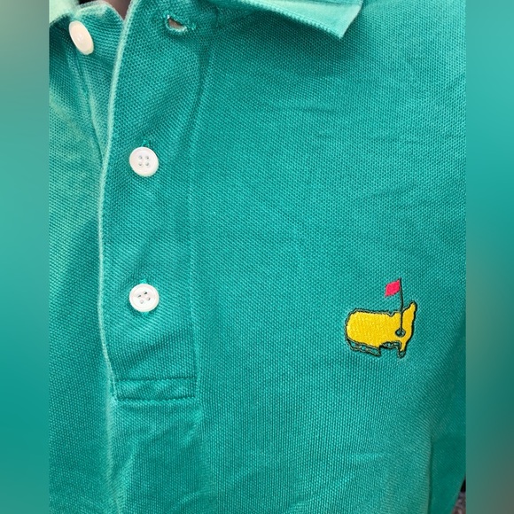 AUGUSTA NATIONAL GOLF SHOP Slazenger Size Medium Masters Green Polo - Picture 3 of 6